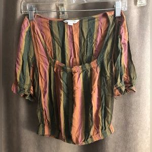 Multi-colored crop top